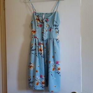 Xhilaration dress, M, blue floral